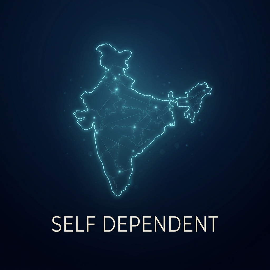 Self Dependent India illustration
